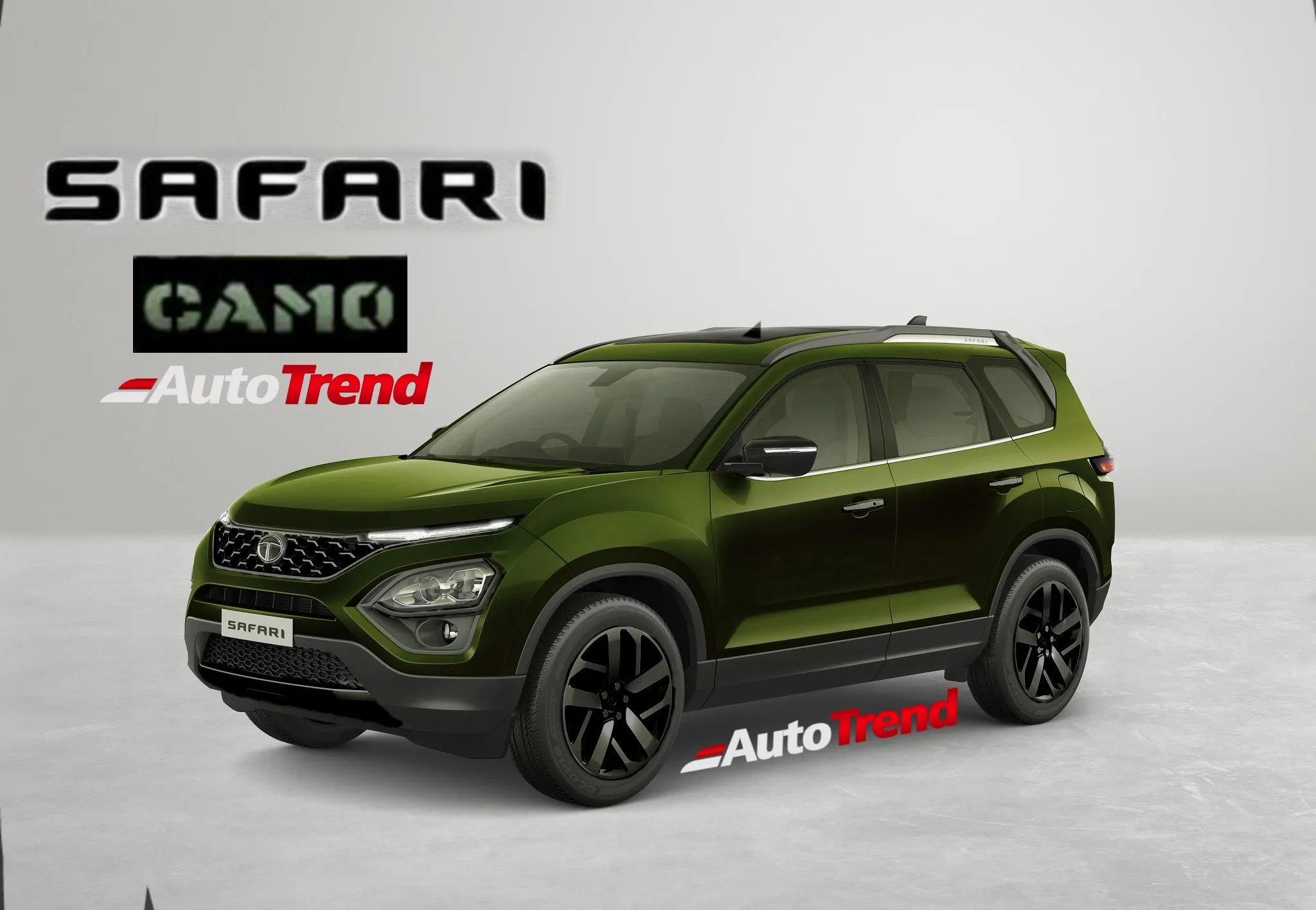 Tata Safari CAMO and DARK Edition Rendered By TeamAutoTrend Ahead Of Launch